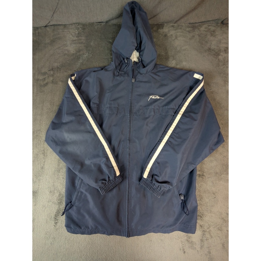 Vintage‎ Fubu Sport Collection Windbreaker Jacket Coat Blue Men's Large